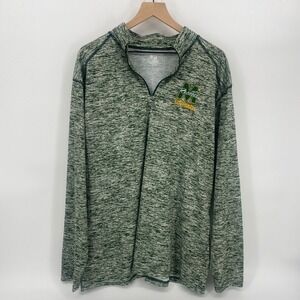 Badger Sport Pullover 2XL Green Excellent Rockets Football Quarter Zip Heather
